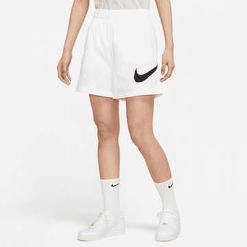 S.G NIKE NSW Essential DM6740-100 白 女款 大勾 休閒 運動 短褲