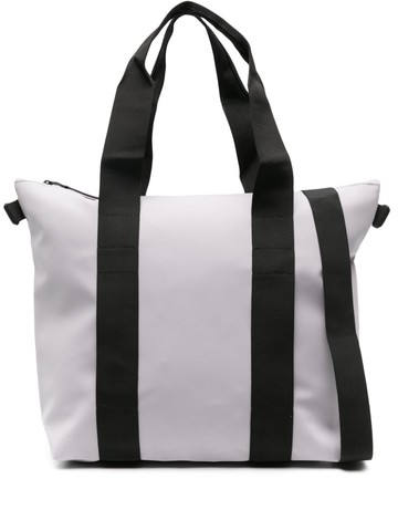 Rains - mini logo-debossed tote bag - unisex - Polyester/Polyurethane - One Size - Grey