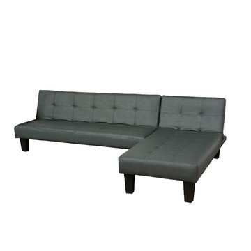 【UHO】哈姆丸太郎-L型貓抓皮沙發床 運費另計05