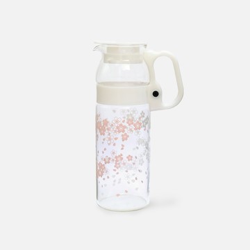 日本iwaki 耐熱玻璃水壺 1.3L 櫻花
