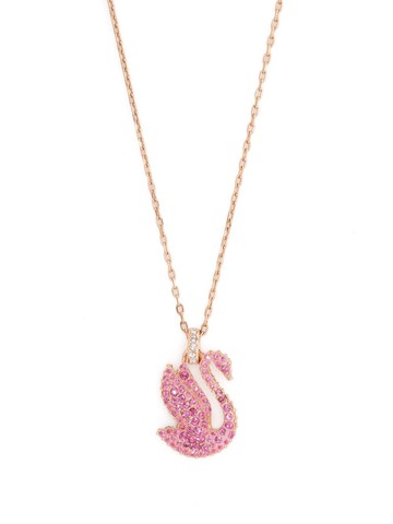 Swarovski - Iconic Swan pendant necklace - women - Swarovski Crystal/Metal - One Size - Gold
