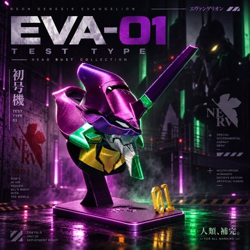 新上架👉EVA初號機頭部半身像手辦 新世紀福音戰士模型擺件收藏品送朋友交換禮物 送朋友禮物