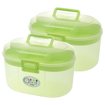 JUSKU 佳斯捷 大菠蘿收納箱  28.2 x 17.5 x 16cm  顏色隨機  2個