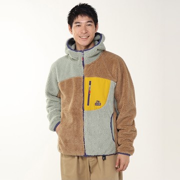 CHUMS Bonding Fleece Zip Parka 男 刷毛外套 SageCrazy CH041476C114