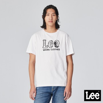 Lee 大LOGO短T 男 Modern 白LB302002K14