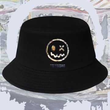 梵高聯名小惡魔鬼臉漁夫帽系列男女潮牌潮流不一樣情侶款遮陽盆帽
