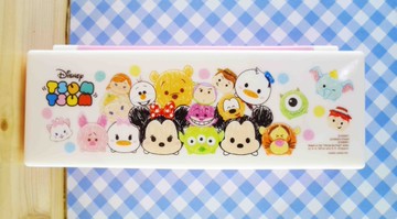 【震撼精品百貨】尼士尼Q版_tsum tsum~塑膠筆盒-粉白