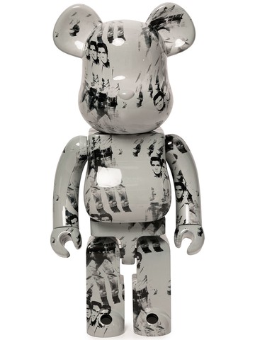 MEDICOM TOY - BE@RBRICK Andy Warhol's Elvis Presley 1000% figure - unisex - PVC - One Size - Grey
