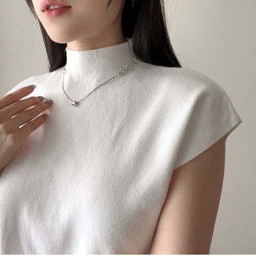 【墜鍊設計款】DOMISS簡約針織背心-3色 針織背心 (現貨)