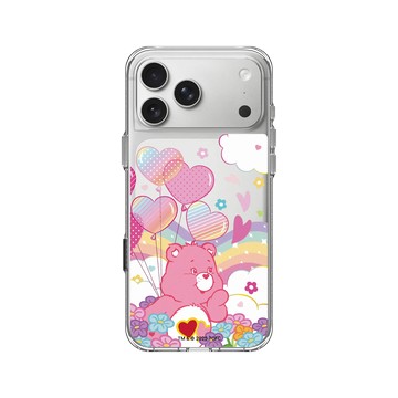 iPhone 17 Pro Max Clear Case（相機按鈕） 透明 - Care Bears - Love-a-Lot Bear