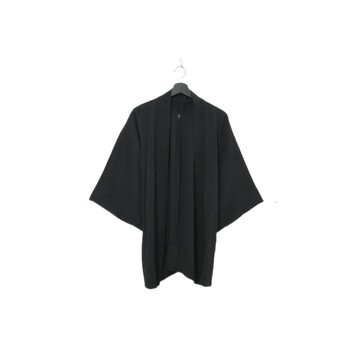 Back to Green-日本黑羽織 植物紋路 低調 kk-13//vintage kimono