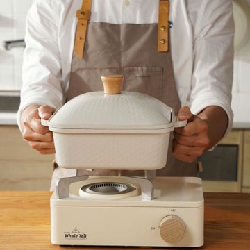 【Korea King】Nemo Cute那摸Q疊疊方鍋組 加贈矽膠防燙隔熱套(附鍋蓋) 20公分 IH爐可用