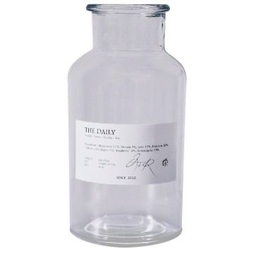 空氣選物 復古藥罐花瓶 透明 玻璃材質  9 x 9 x 16cm