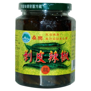 桑樂 苦茶脆剝皮辣椒-460g-瓶 (2瓶一組)