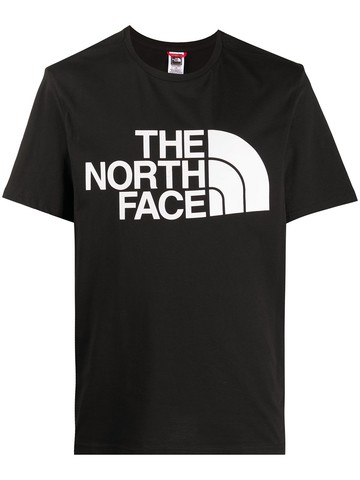 The North Face - logo print T-shirt - men - Cotton - S - Black
