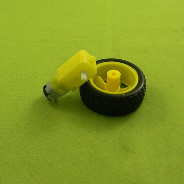 【AI電子】*Arduino 塑膠直流減速馬達 TT馬達 減速比1:48 + 智能小車輪胎