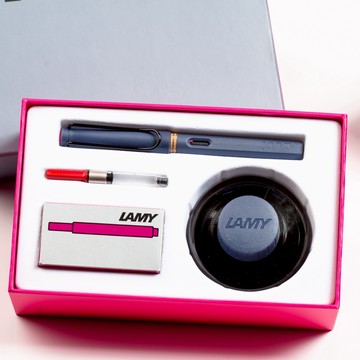【LAMY】 鋼筆  /  SAFARI狩獵者系列 限量色20周年紀念款(鋼筆墨水禮盒) - PINK CLIFF 懸岩粉紅 - 官方直營旗艦館