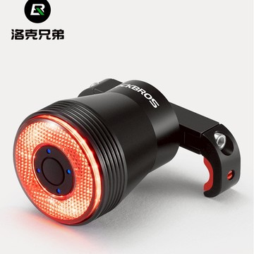 ROCKBROS洛克兄弟旗艦店 尾燈 自行車尾燈 Q5智能感應剎車燈 山地車尾燈 公路車尾燈 夜騎警示燈 安全燈 騎行燈