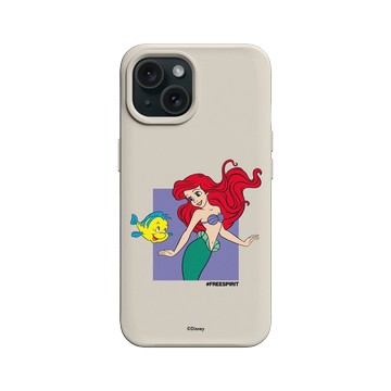 iPhone 15 SolidX 貝殼灰 - 迪士尼-公主系列 Disney Princess - 公主專屬系列-小美人魚 愛麗兒