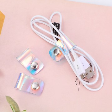 炫彩 集線器 扣式 耳機捲線器 集線器 繞線器 雷射 理線器 整理器 耳機收納 雷射集線器