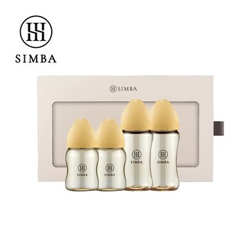 小獅王辛巴 限定晨諾新生奶瓶禮盒(旦黃)－限宅配【贈心意提袋】