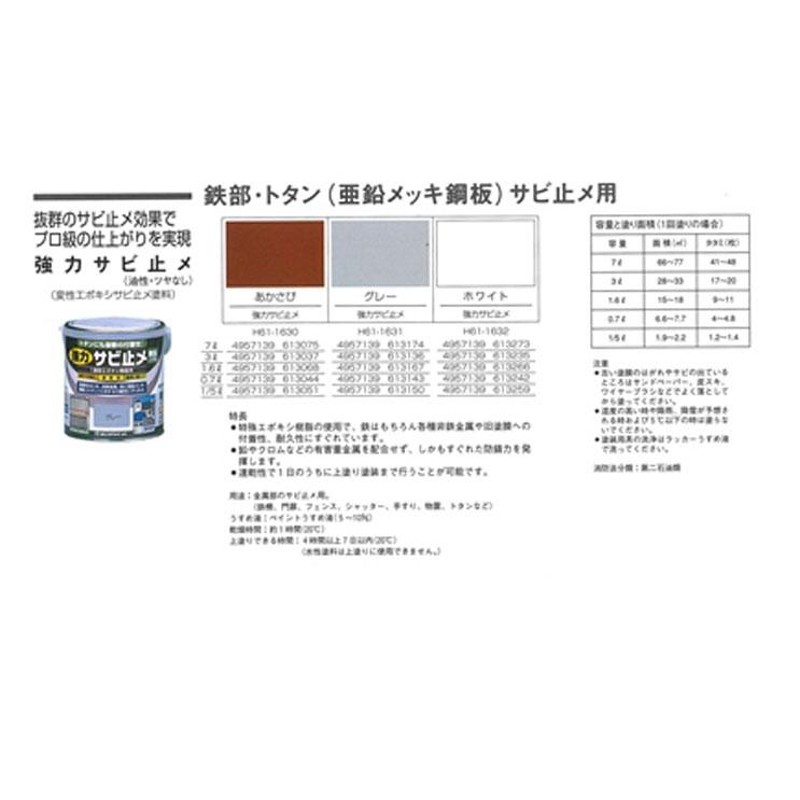 サビキラーカラー ミルキーホワイト 16kg 超防錆 水性防錆塗料  BAN-ZI - 4