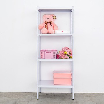 dayneeds 極致工藝 60x35x150cm四層置物架(烤漆白) 收納架/儲藏架/書架