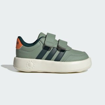 adidas 愛迪達 運動鞋 童鞋 小童 兒童 魔鬼氈 BREAKNET 3.0 CF I 綠 KI8670