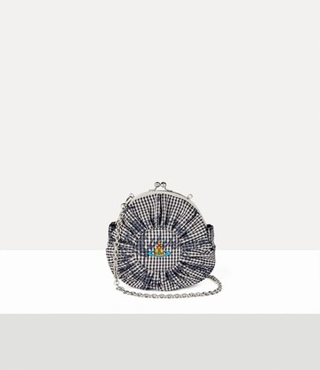 Vivienne Westwood Rosie Circle Frame Crossbody Print Classic Shirt Gingham-vw-black