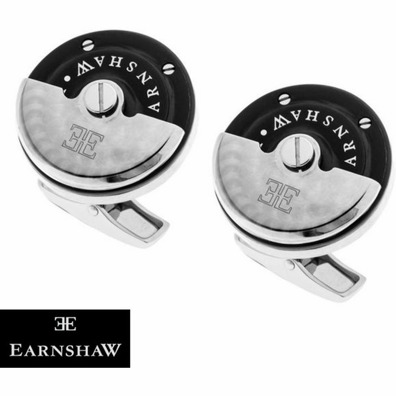 ブラック シルバー 時計 Earnshaw ムーブメント 時計パーツ ラウンド カフス カフリンクス カフスボタン Es 003 C1 通販 Lineポイント最大0 5 Get Lineショッピング