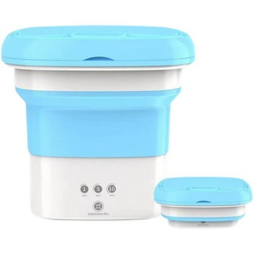 便利生活小物 110V便攜折疊洗衣機 清洗機 定時觸控 小型迷妳 自動洗衣機 可收納 內衣內褲清洗 輕柔小件衣物