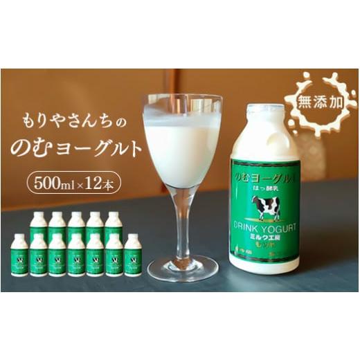 ふるさと納税 茨城県 守谷市 もりやさんち の のむヨーグルト 500ml 12本 セット ヨーグルト 乳製品 生乳90％以上 濃厚 無添加 美容 健康 栄養補給 タンパク質…