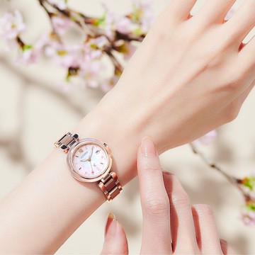 CITIZEN_星辰【xC 系列】超級鈦 光動能電波女錶-晨曦藍(ES9467-89N)