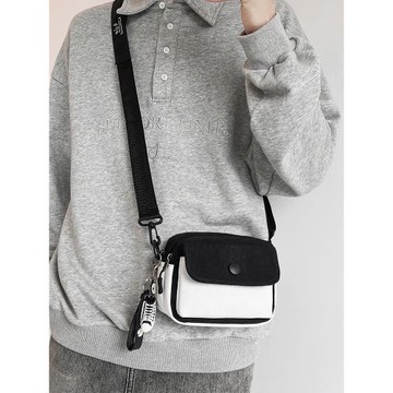 斜挎包男士學生百搭運動小跨包簡約潮牌摩托車斜肩背包騎行單肩包