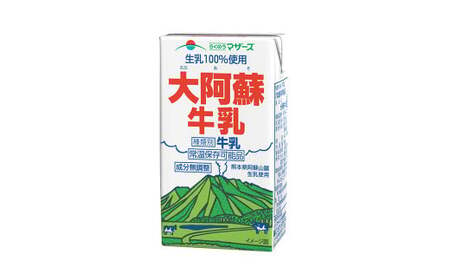  生乳 100％ 大阿蘇牛乳 ロングライフ 牛乳 250ml×24本入り 合計6L