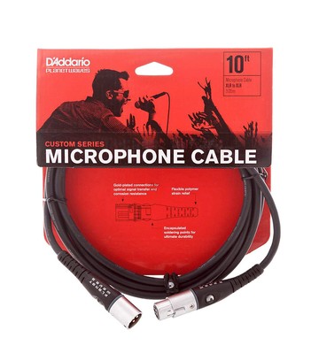 D’Addario Planet Waves Custom系列 PW-M-10 10呎 麥克風導線