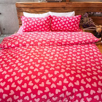 戀家小舖 台灣製搖粒絨 糖心女孩 床包兩用毯組 含枕套 暖呼呼搖粒絨 毛絨絨的幸福感