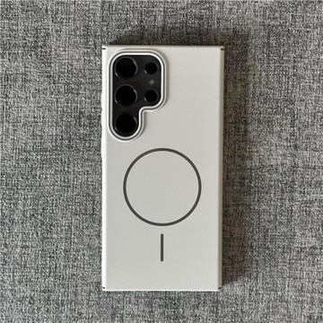 Beats同款白月光細圈Magsafe磁吸無線充電適用三星S25/s24Ultra手機殼s23+磨砂高級s21/2FE超薄Note20硬外套+