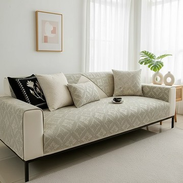 歐系葉語四季用雪尼爾沙發墊