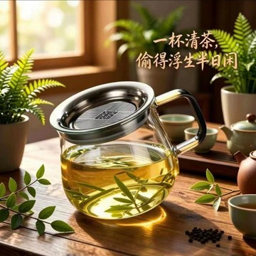 桃園出貨🍂新款泡茶壺飄逸壺玻璃茶水分離玻璃耐高溫懶人泡茶神器家用食品級