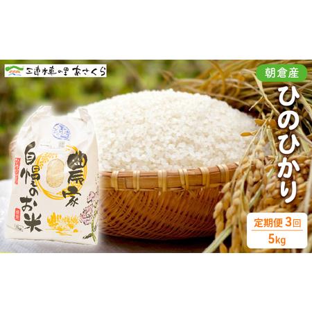 ふるさと納税 米 令和5年度 ひのひかり 5kg×3回お届け 福岡県朝倉市