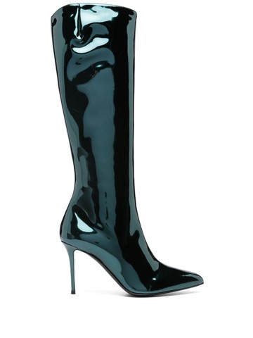 Giuseppe Zanotti - 95mm pointed-toe boots - women - Calf Leather/Polyurethane/Calf Leather - 37.5 - Green