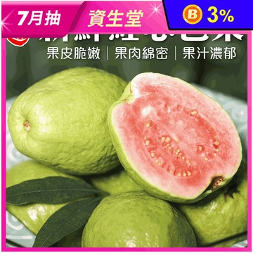 【果之蔬】果農直配新鮮紅心芭樂5斤/10斤