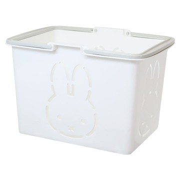 Miffy 米飛兔 塑膠手提籃 適用年齡：6歲以上  17.4 x 25.9 x 18.6cm  白色  1個