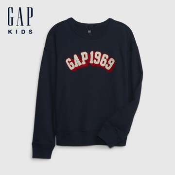 【GAP】兒童Gap圖案運動衫-藍色(797673)