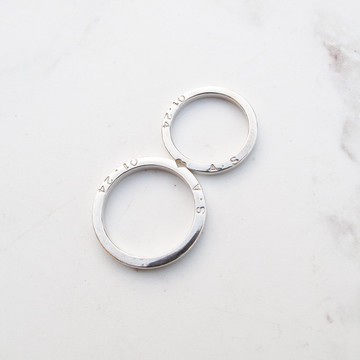 【手工客製對戒】愛的狂想曲 | 愛心 純銀情侶對戒 | 大員囡仔