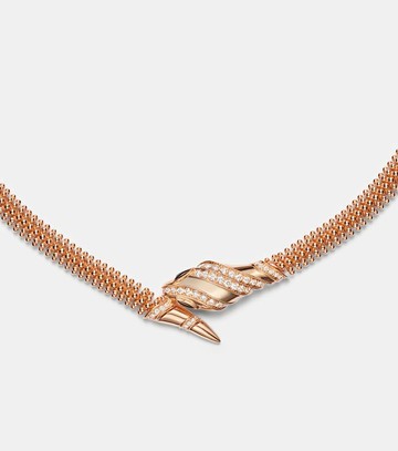 Bvlgari Serpenti 18kt rose gold necklace with diamonds and onyx