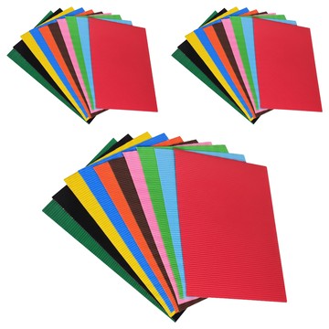 MaDaKkuMi 彩色瓦楞紙 36色混裝(紙板)  多色  30張  A4