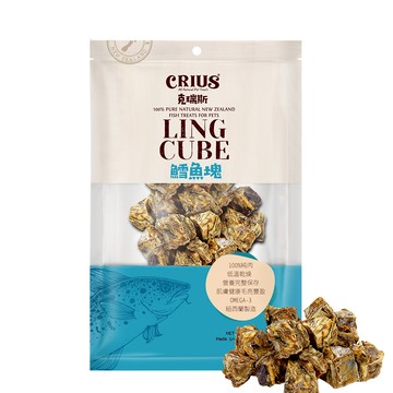 【CRIUS 克瑞斯】鱈魚塊 狗點心 紐西蘭點心 訓練點心 心血管保健 幫助皮膚健康 使毛髮濃密亮麗有光采