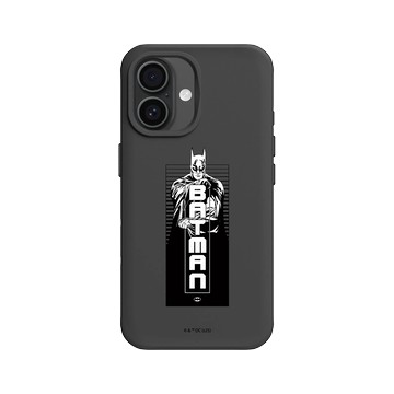 iPhone 16 SolidX 黑 - Batman 蝙蝠俠 - 黑白畫風-蝙蝠俠